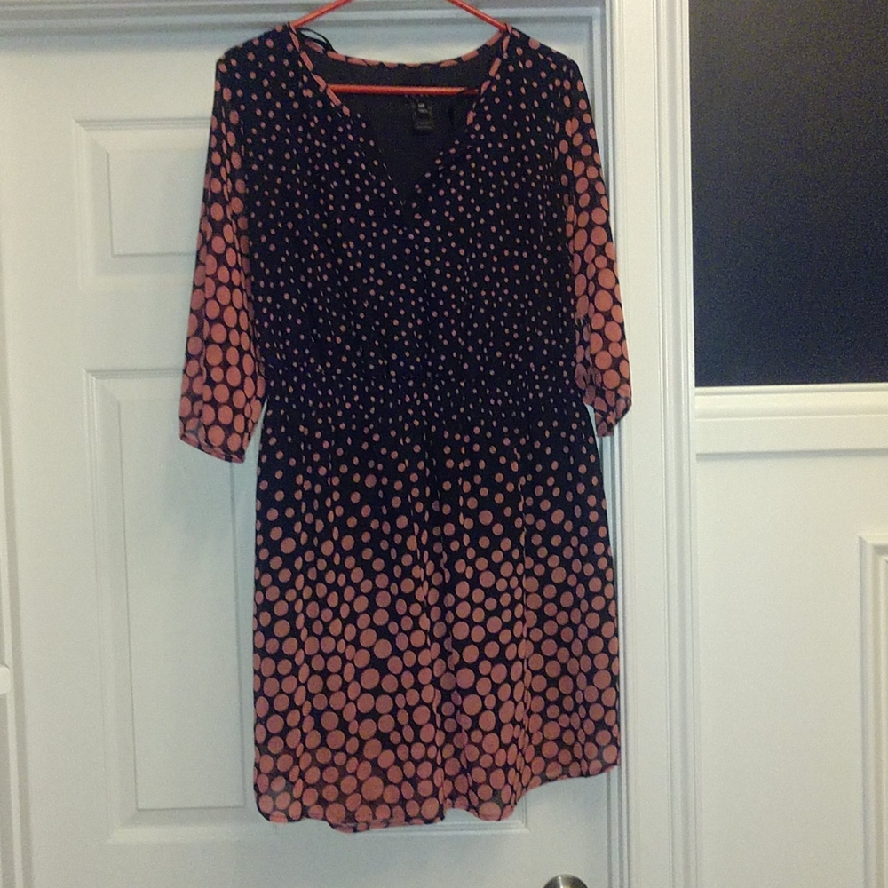 Cute pink polka dot dress